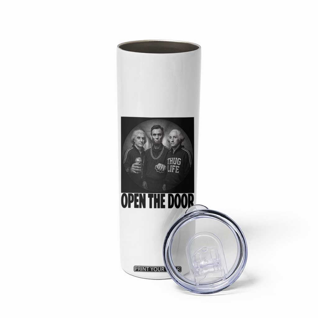Funny Political American History Skinny Tumbler Abraham Lincoln George Washington and Thomas Jefferson Meme TS14 Print Your Wear