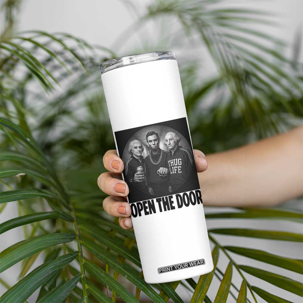 Funny Political American History Skinny Tumbler Abraham Lincoln George Washington and Thomas Jefferson Meme TS14 Print Your Wear