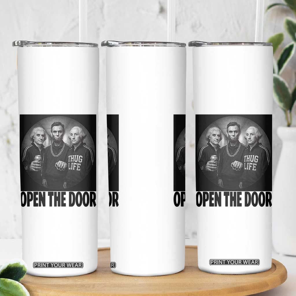 Funny Political American History Skinny Tumbler Abraham Lincoln George Washington and Thomas Jefferson Meme TS14 Print Your Wear