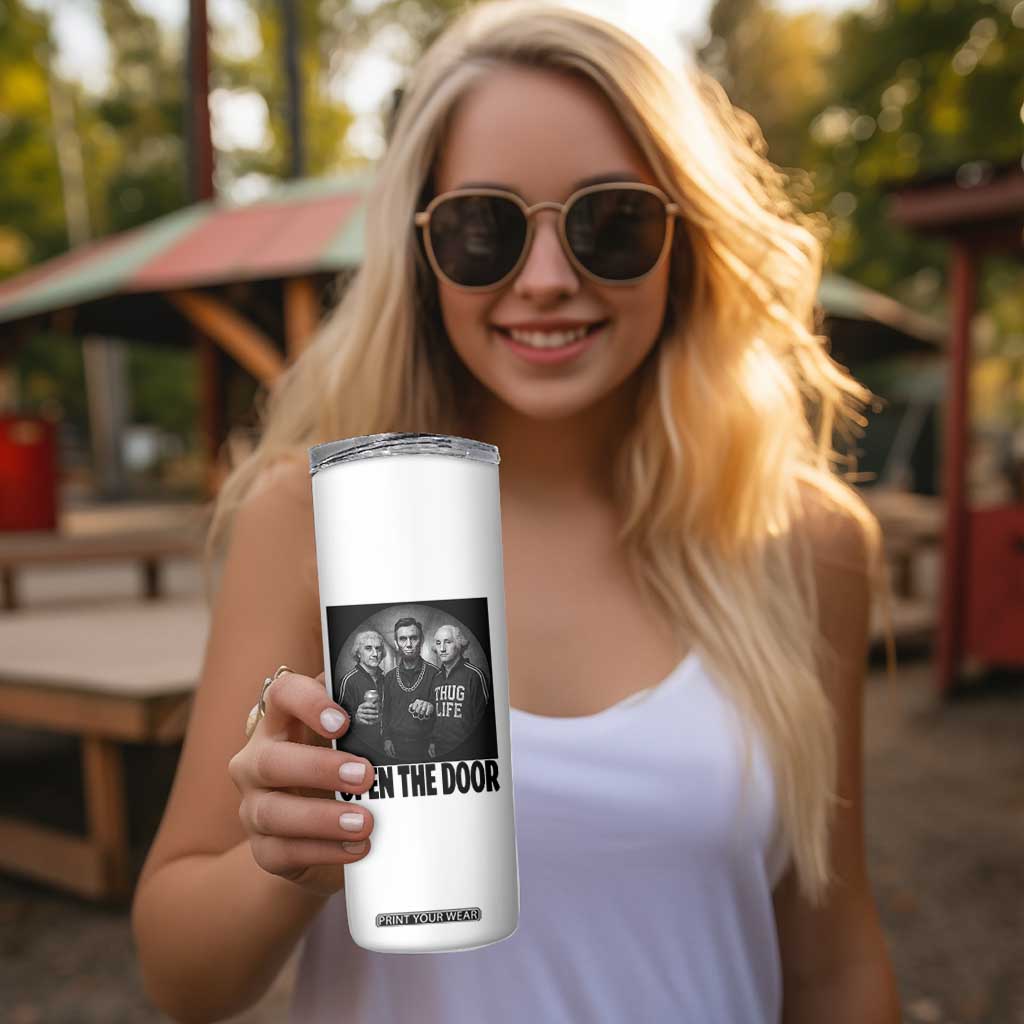 Funny Political American History Skinny Tumbler Abraham Lincoln George Washington and Thomas Jefferson Meme TS14 Print Your Wear
