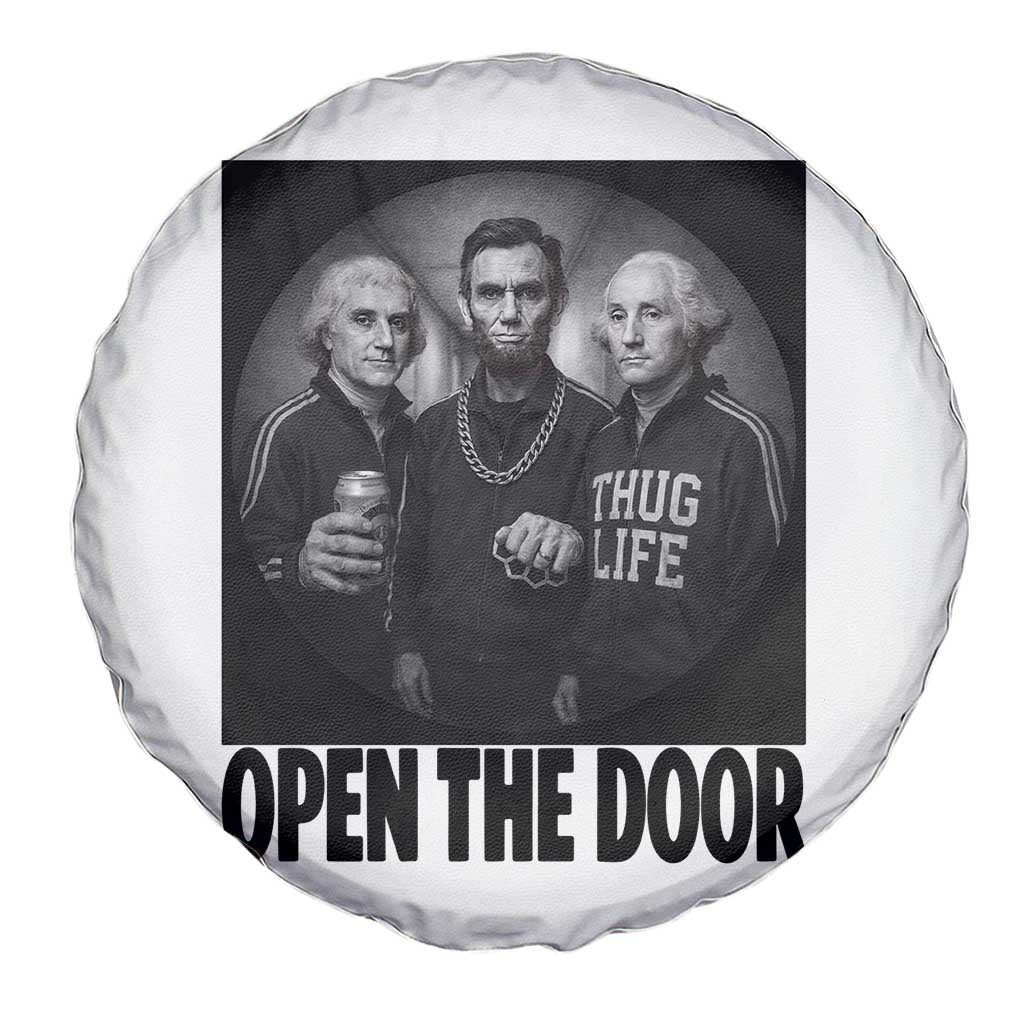 Funny Political American History Spare Tire Cover Abraham Lincoln George Washington and Thomas Jefferson Meme TS14 Print Your Wear