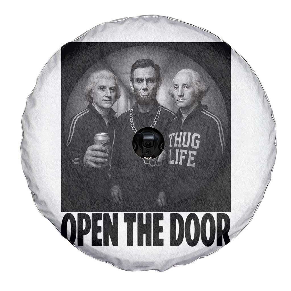 Funny Political American History Spare Tire Cover Abraham Lincoln George Washington and Thomas Jefferson Meme TS14 Print Your Wear