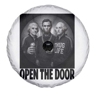 Funny Political American History Spare Tire Cover Abraham Lincoln George Washington and Thomas Jefferson Meme TS14 Print Your Wear