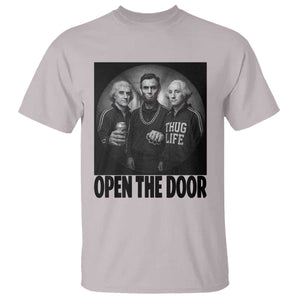 Funny Political American History T Shirt Abraham Lincoln George Washington and Thomas Jefferson Meme TS14 Ice Gray Print Your Wear