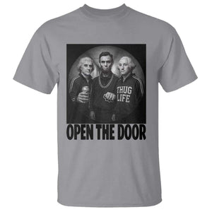 Funny Political American History T Shirt Abraham Lincoln George Washington and Thomas Jefferson Meme TS14 Sport Gray Print Your Wear