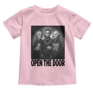 Funny Political American History Toddler T Shirt Abraham Lincoln George Washington and Thomas Jefferson Meme TS14 Light Pink Print Your Wear
