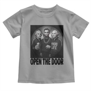 Funny Political American History Toddler T Shirt Abraham Lincoln George Washington and Thomas Jefferson Meme TS14 Sport Gray Print Your Wear