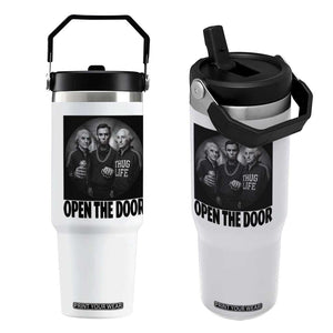 Funny Political American History Flip Straw Tumbler Abraham Lincoln George Washington and Thomas Jefferson Meme TS14 One Size: 30 oz White Print Your Wear