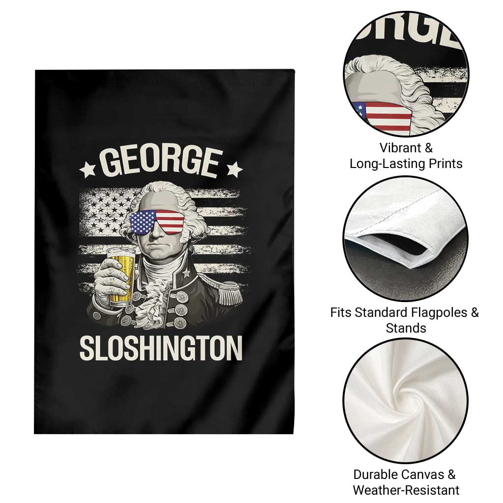George Sloshington Washington Garden Flag 4th of July America Flag Beer TS14 Print Your Wear