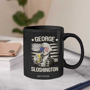 George Sloshington Washington Coffee Mug 4th of July America Flag Beer TS14 Print Your Wear