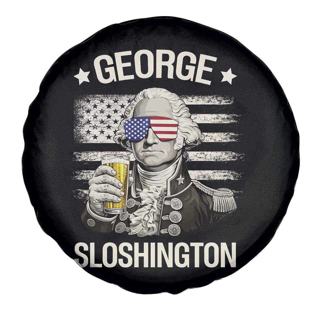 George Sloshington Washington Spare Tire Cover 4th of July America Flag Beer TS14 Print Your Wear