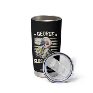 George Sloshington Washington Tumbler Cup 4th of July America Flag Beer TS14 Print Your Wear