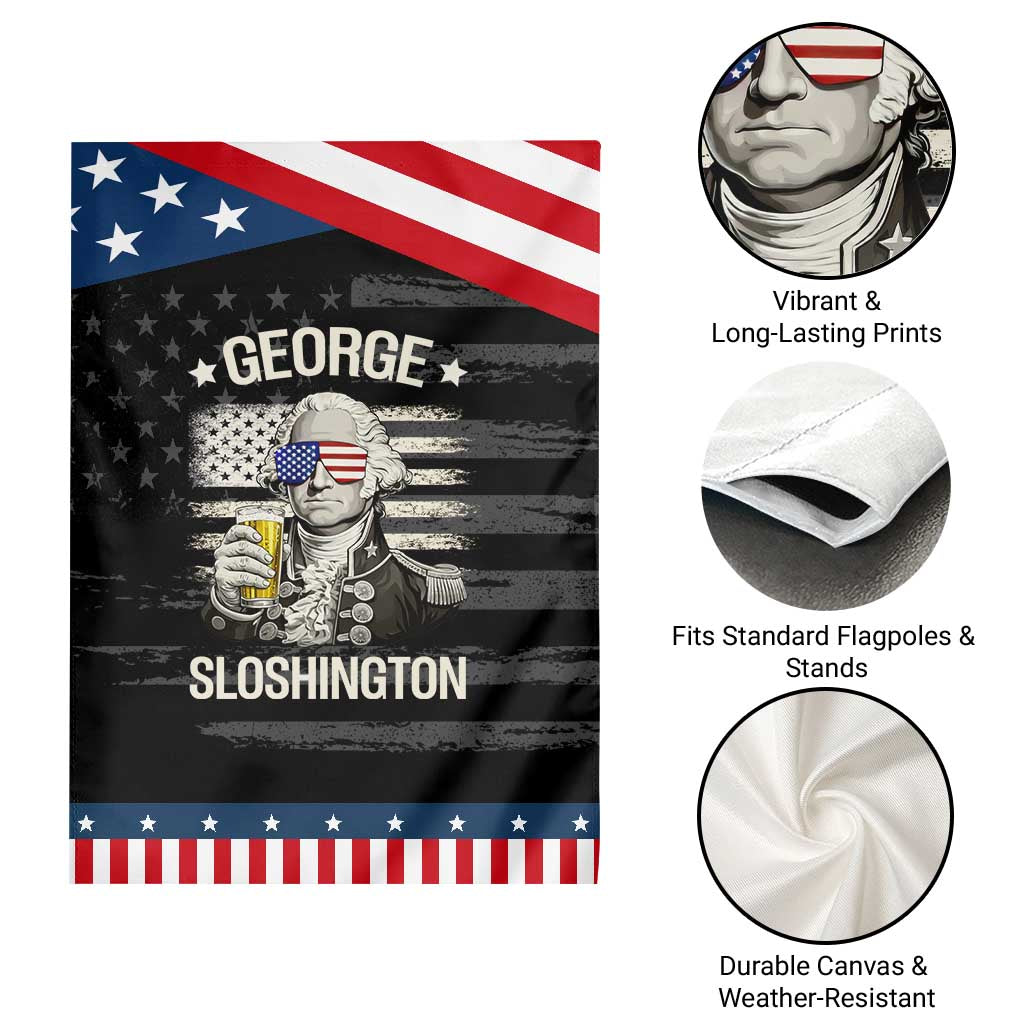 George Sloshington Washington Garden Flag 4th of July America Flag Beer TS14 Print Your Wear