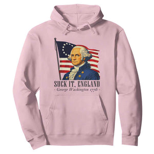 Funny George Washington 1776 Hoodie 4th July Suck-It England TS14 Light Pink Print Your Wear
