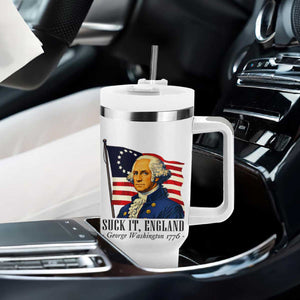Funny George Washington 1776 Tumbler With Handle 4th July Suck-It England TS14 Print Your Wear