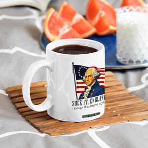 Funny George Washington 1776 Coffee Mug 4th July Suck-It England TS14 Print Your Wear