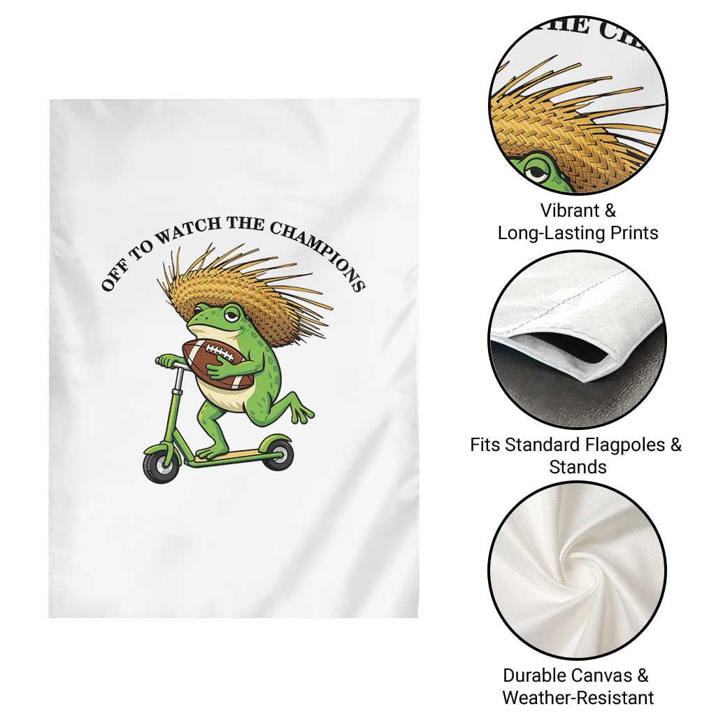 Seattle Championship 2026 Garden Flag Funny Frog Football TS14 Print Your Wear