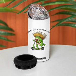 Seattle Championship 2026 4 in 1 Can Cooler Tumbler Funny Frog Football TS14 Print Your Wear