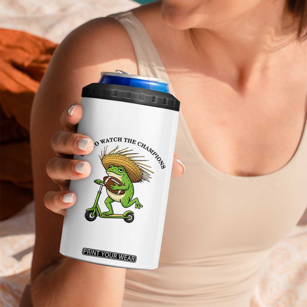 Seattle Championship 2026 4 in 1 Can Cooler Tumbler Funny Frog Football TS14 Print Your Wear