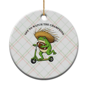 Seattle Championship 2026 Ceramic Ornament Funny Frog Football TS14 1pc Christmas Plaid Print Your Wear