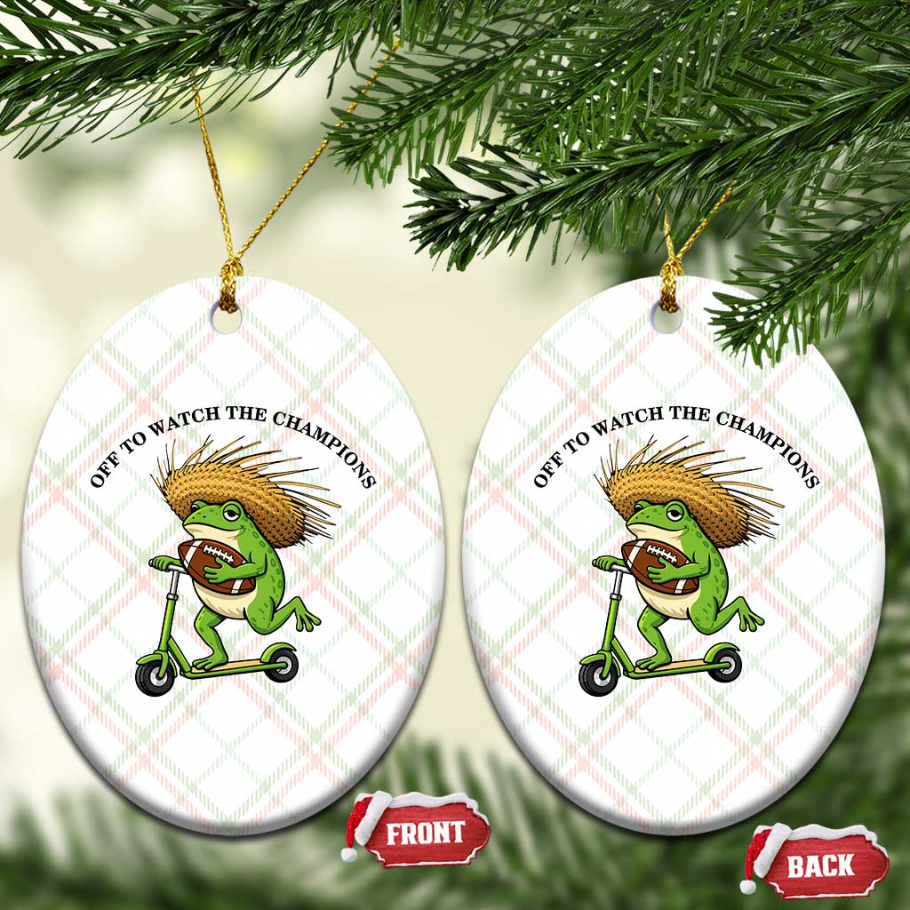 Seattle Championship 2026 Ceramic Ornament Funny Frog Football TS14 Print Your Wear