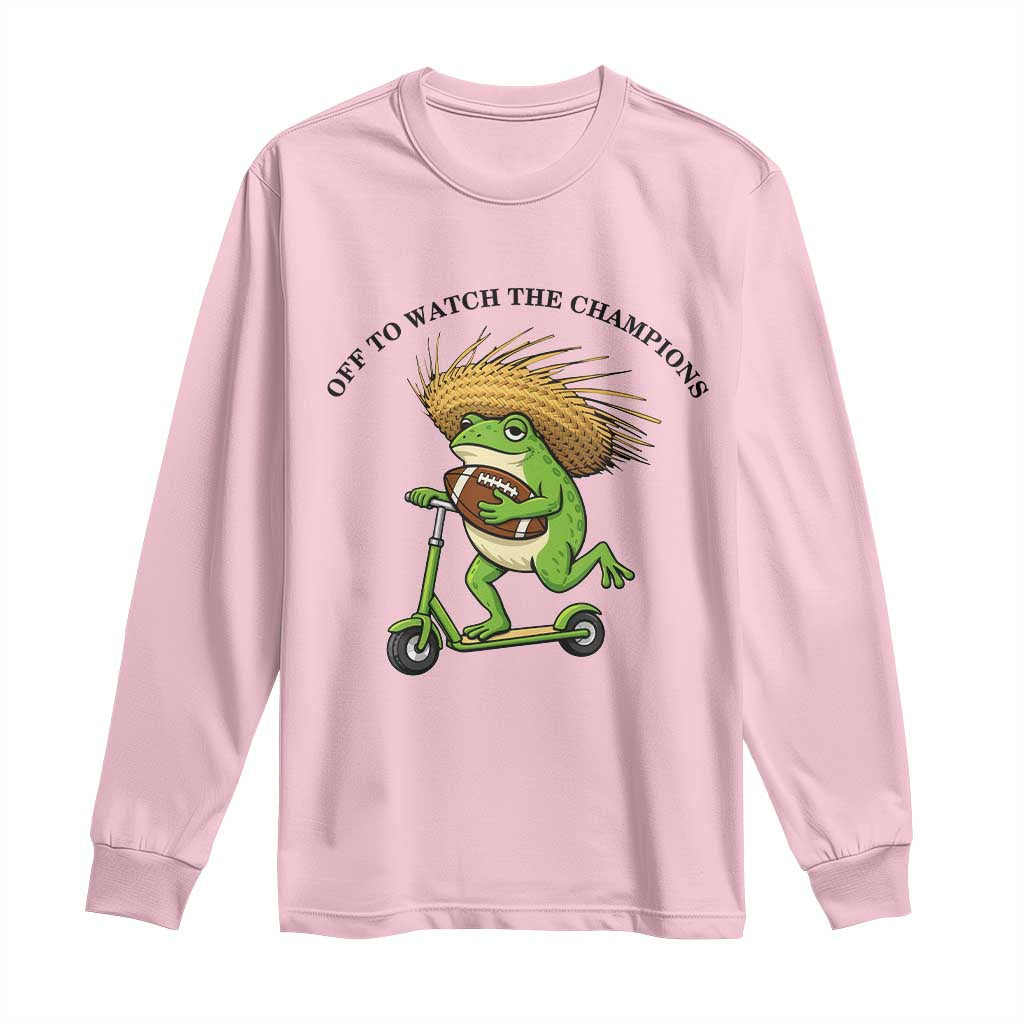 Seattle Championship 2026 Long Sleeve Shirt Funny Frog Football TS14 Light Pink Print Your Wear