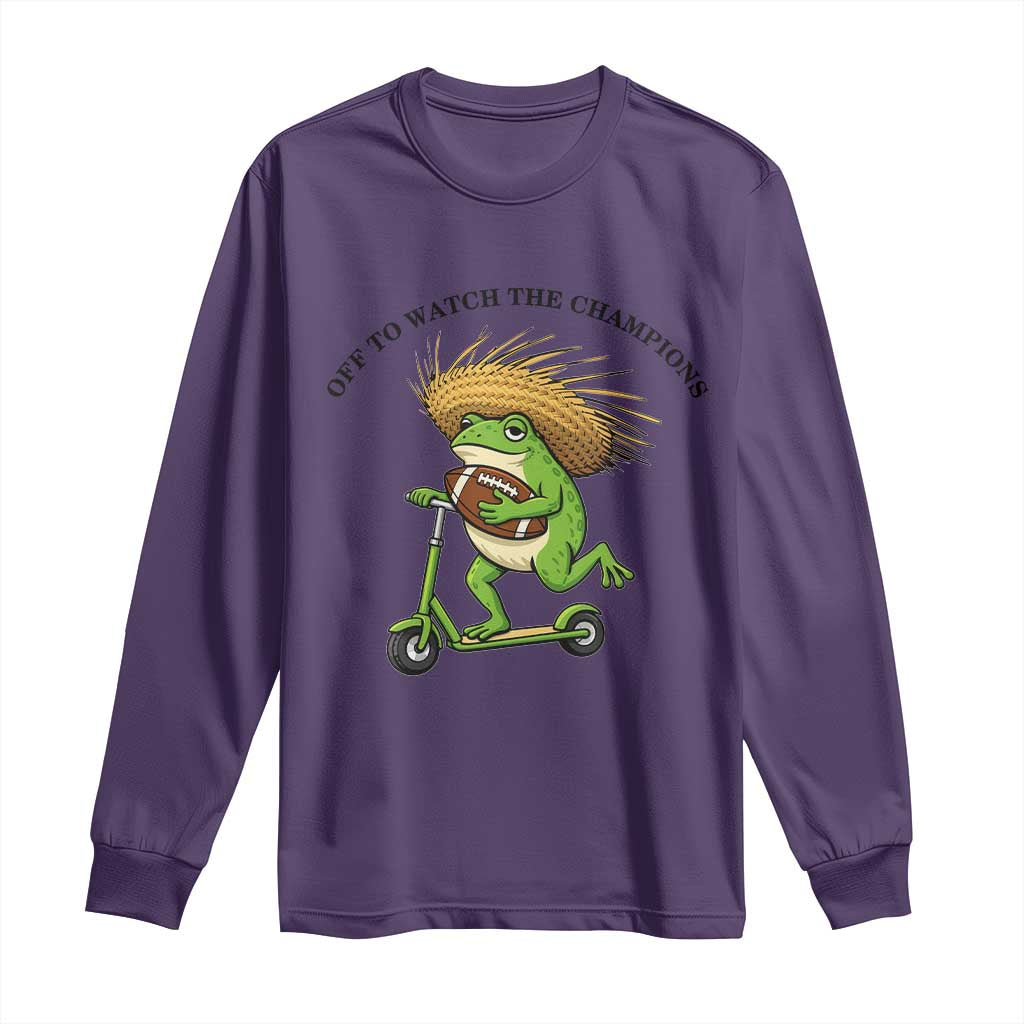 Seattle Championship 2026 Long Sleeve Shirt Funny Frog Football TS14 Purple Print Your Wear
