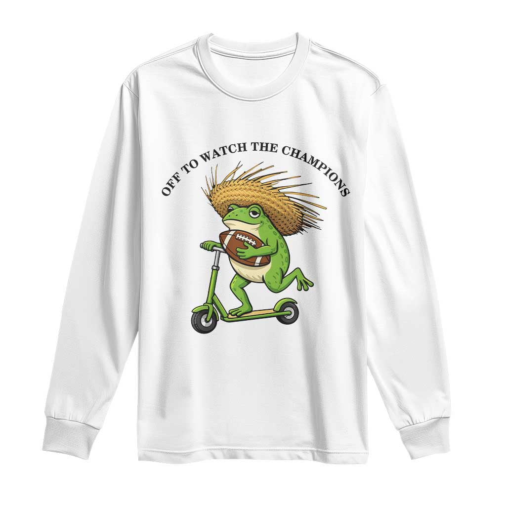 Seattle Championship 2026 Long Sleeve Shirt Funny Frog Football TS14 White Print Your Wear