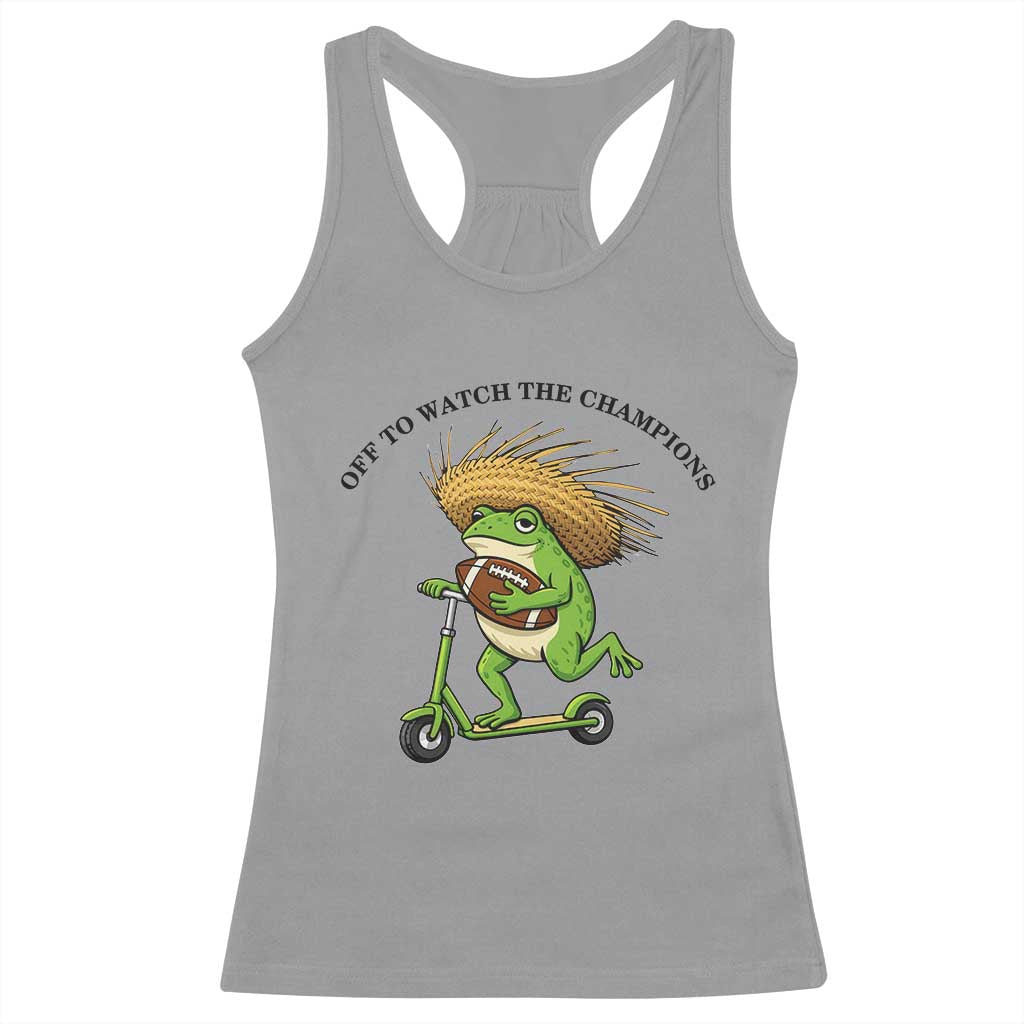 Seattle Championship 2026 Racerback Tank Top Funny Frog Football TS14 Sport Gray Print Your Wear