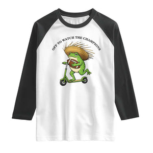 Seattle Championship 2026 Raglan Shirt Funny Frog Football TS14 White Black Print Your Wear
