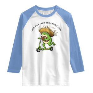Seattle Championship 2026 Raglan Shirt Funny Frog Football TS14 White Carolina Blue Print Your Wear