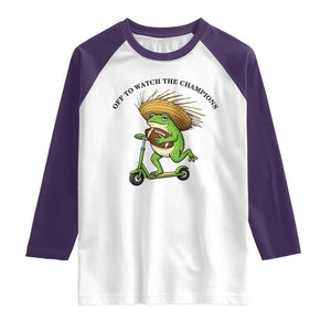 Seattle Championship 2026 Raglan Shirt Funny Frog Football TS14 White Purple Print Your Wear