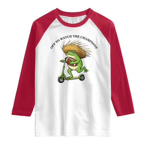 Seattle Championship 2026 Raglan Shirt Funny Frog Football TS14 White Red Print Your Wear