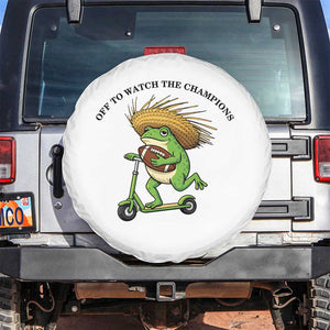 Seattle Championship 2026 Spare Tire Cover Funny Frog Football TS14 No hole White Print Your Wear