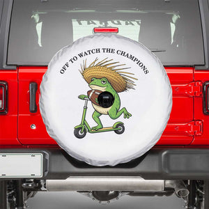 Seattle Championship 2026 Spare Tire Cover Funny Frog Football TS14 White Print Your Wear