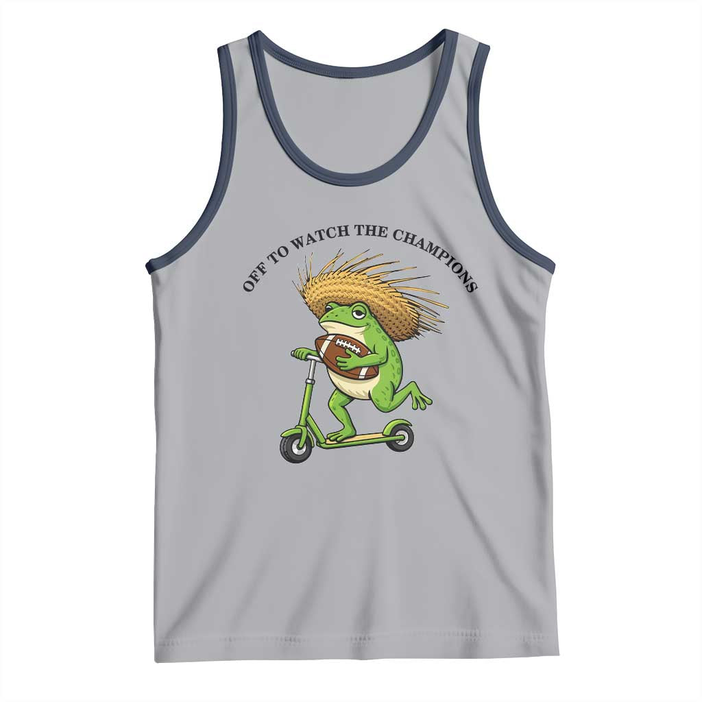 Seattle Championship 2026 Tank Top Funny Frog Football TS14 Athletic Heather Navy Print Your Wear