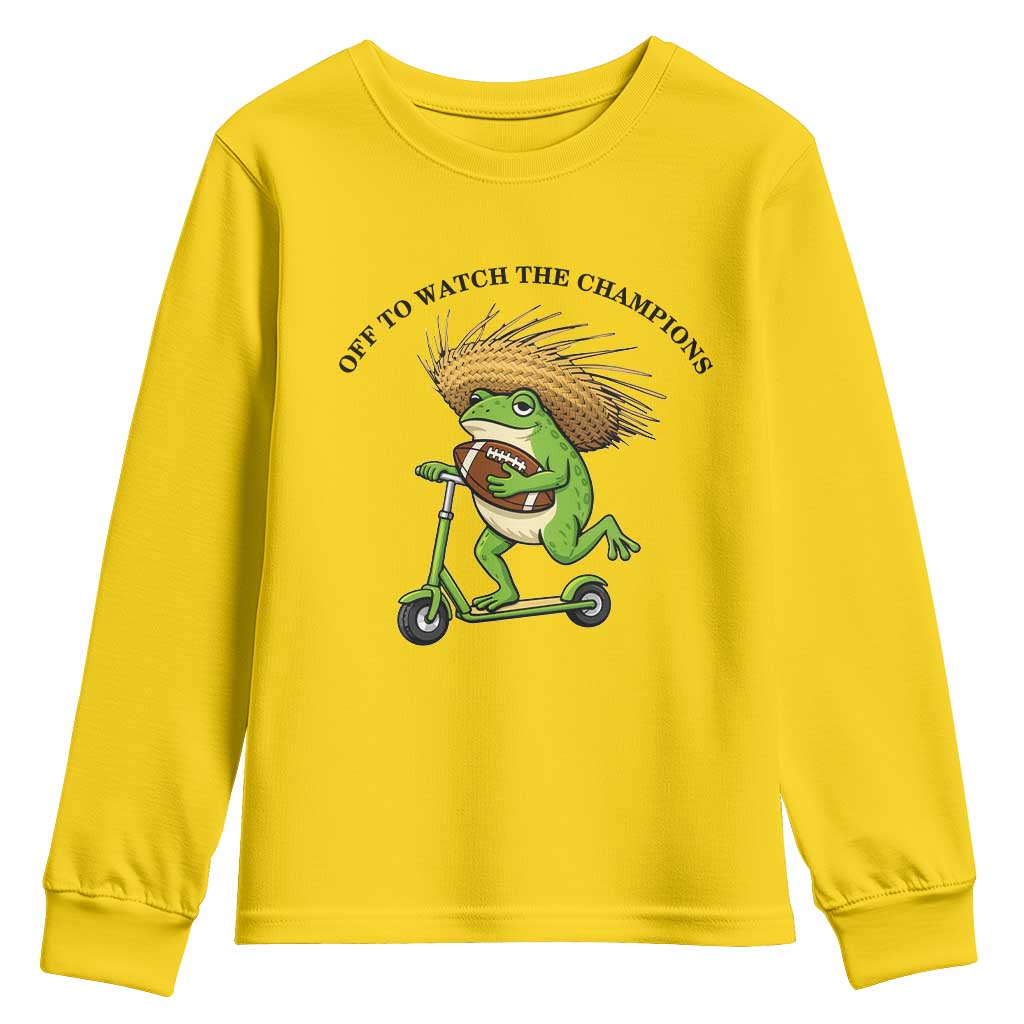 Seattle Championship 2026 Youth Sweatshirt Funny Frog Football TS14 Daisy Print Your Wear