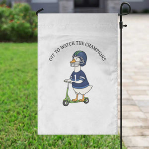 Funny Seattle Goose 2026 Garden Flag Off To Watch The Champions TS14 Print Your Wear
