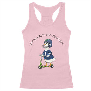 Funny Seattle Goose 2026 Racerback Tank Top Off To Watch The Champions TS14 Light Pink Print Your Wear