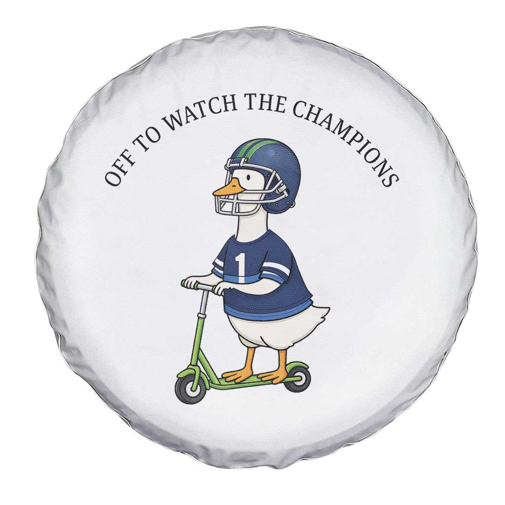 Funny Seattle Goose 2026 Spare Tire Cover Off To Watch The Champions TS14 Print Your Wear