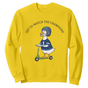 Funny Seattle Goose 2026 Sweatshirt Off To Watch The Champions TS14 Daisy Print Your Wear