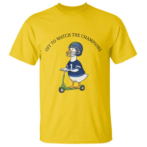 Funny Seattle Goose 2026 T Shirt Off To Watch The Champions TS14 Daisy Print Your Wear