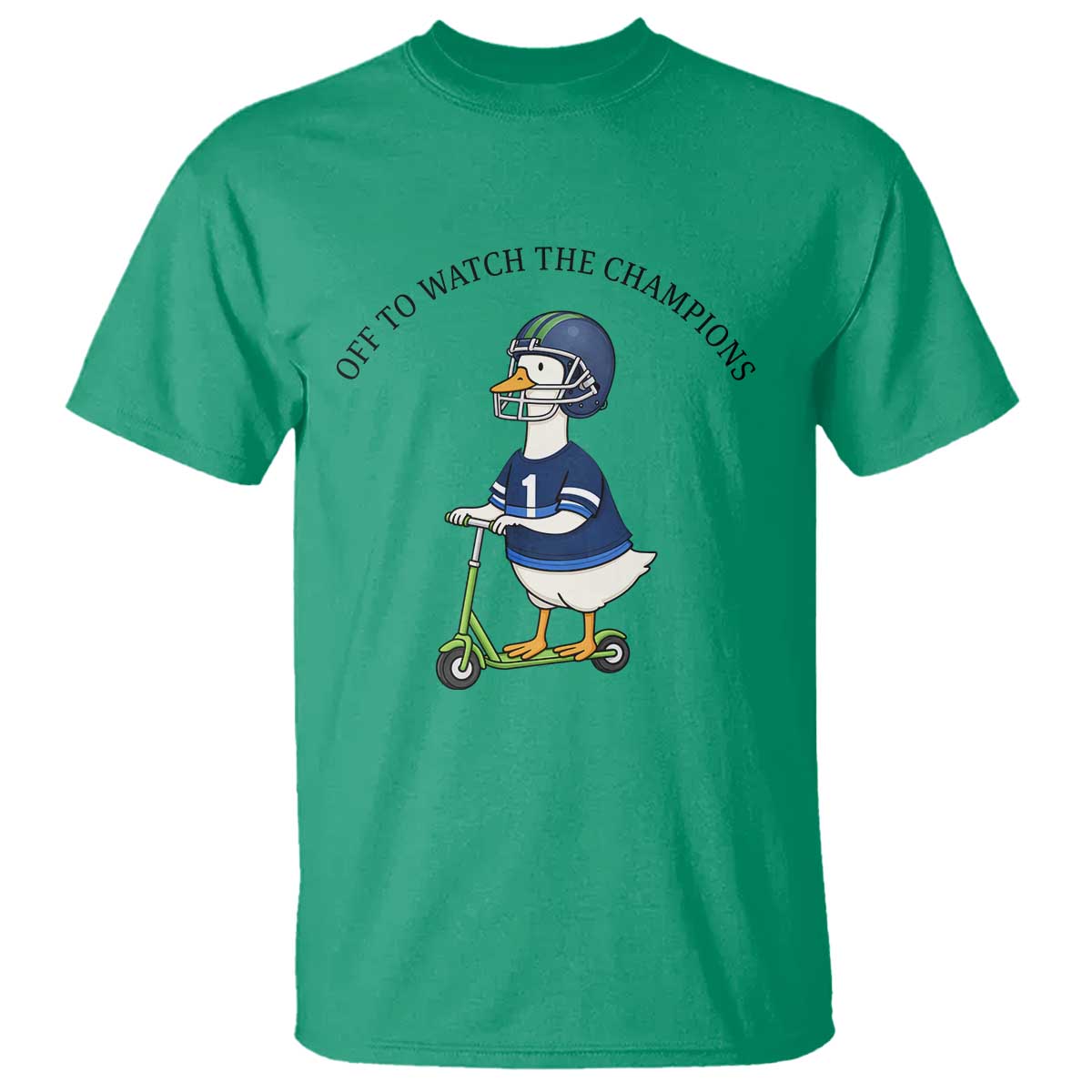Funny Seattle Goose 2026 T Shirt Off To Watch The Champions TS14 Irish Green Print Your Wear