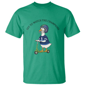 Funny Seattle Goose 2026 T Shirt Off To Watch The Champions TS14 Irish Green Print Your Wear
