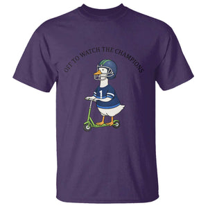 Funny Seattle Goose 2026 T Shirt Off To Watch The Champions TS14 Purple Print Your Wear