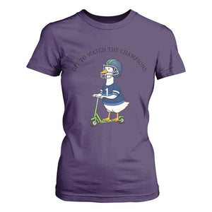 Funny Seattle Goose 2026 T Shirt For Women Off To Watch The Champions TS14 Purple Print Your Wear