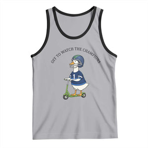 Funny Seattle Goose 2026 Tank Top Off To Watch The Champions TS14 Athletic Heather Black Print Your Wear