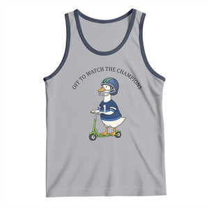 Funny Seattle Goose 2026 Tank Top Off To Watch The Champions TS14 Athletic Heather Navy Print Your Wear