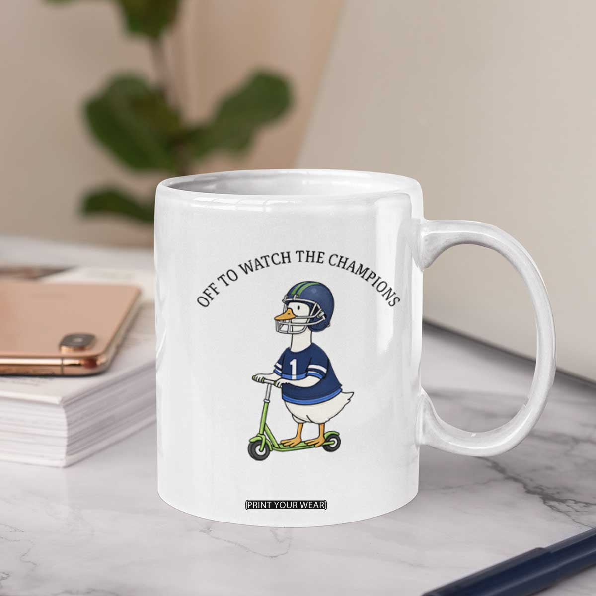 Funny Seattle Goose 2026 Coffee Mug Off To Watch The Champions TS14 Print Your Wear