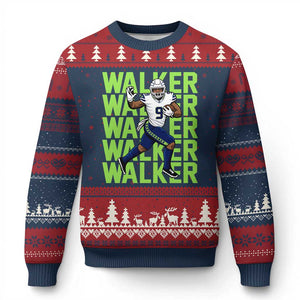 Seattle Championship 2026 Ugly Christmas Sweater TS14 Navy Red Print Your Wear